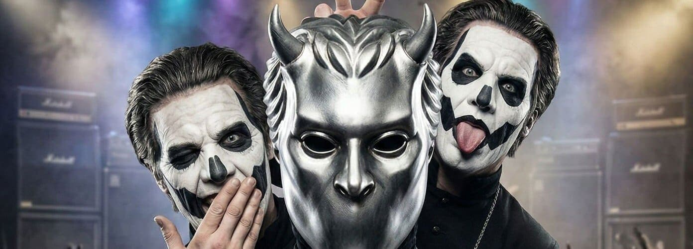 Miembros de Ghost: Tobias Forge y los Nameless Ghouls
